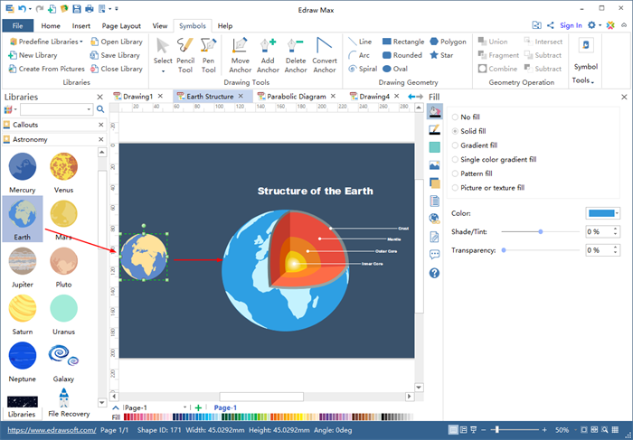 Customize Geography Symbol with Drawing Tools