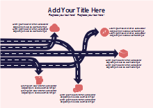 5 Lanes Crossroad Arrow Presentation