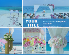 Beach Wedding Photo Collage
