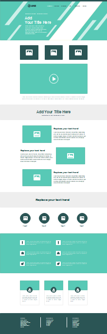 Business Style Website Wireframe
