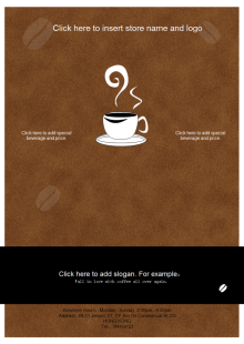 Coffee Shop Leaflet