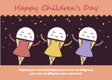 Ice Cream Children's Day Card